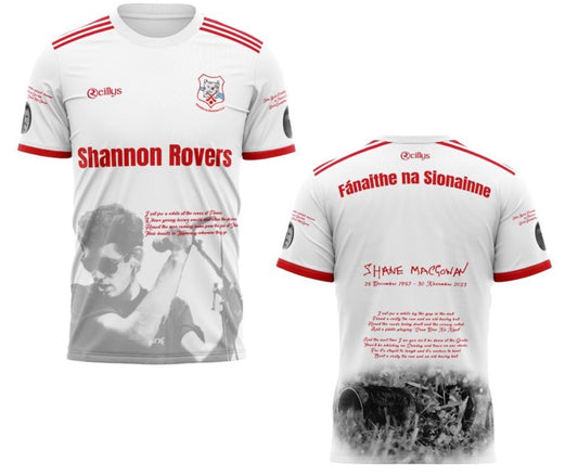 Mens - White - Shannon Rovers Limited Edition Shane MacGowan Commemorative Jersey