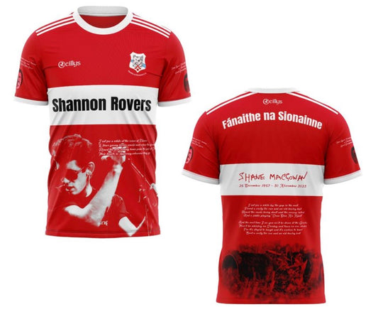 Mens - Red - Shannon Rovers Limited Edition Shane MacGowan Commemorative Jersey